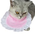 thumbnail image 1 of Breathable Pet Scarf Reusable, String Flower Edge Lace Up - Lemon Pet Neckerchief for Festival Dress Up, 1 of 8