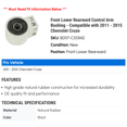 thumbnail image 2 of Front Lower Rearward Control Arm Bushing - Compatible with 2011 - 2015 Chevy Cruze 2012 2013 2014, 2 of 2