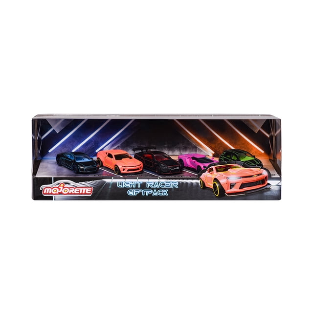 Autos Giftpack Majorette 212053179 Multicolor Edición Light Racer con 5 Vehículos