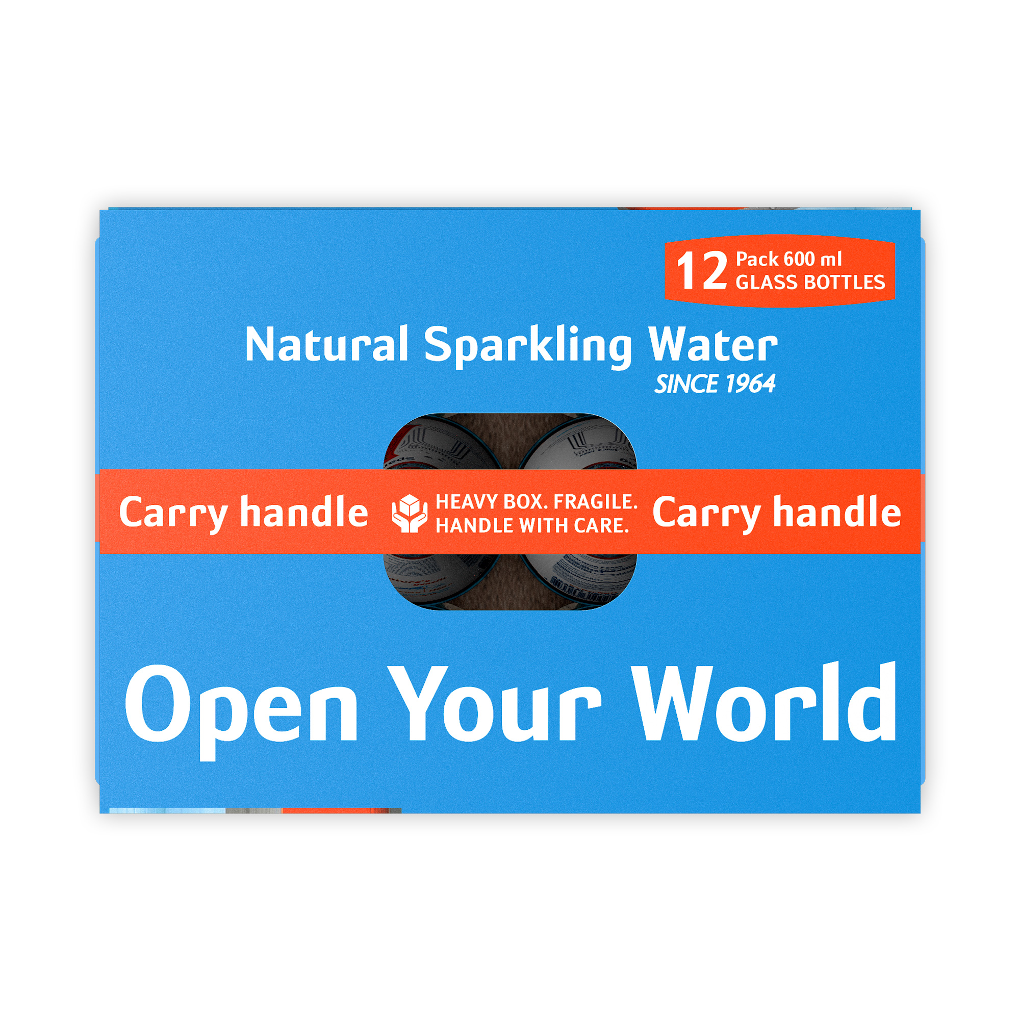 ARARAT glass 7.2-Liter Sparkling High Mineral Water CASE