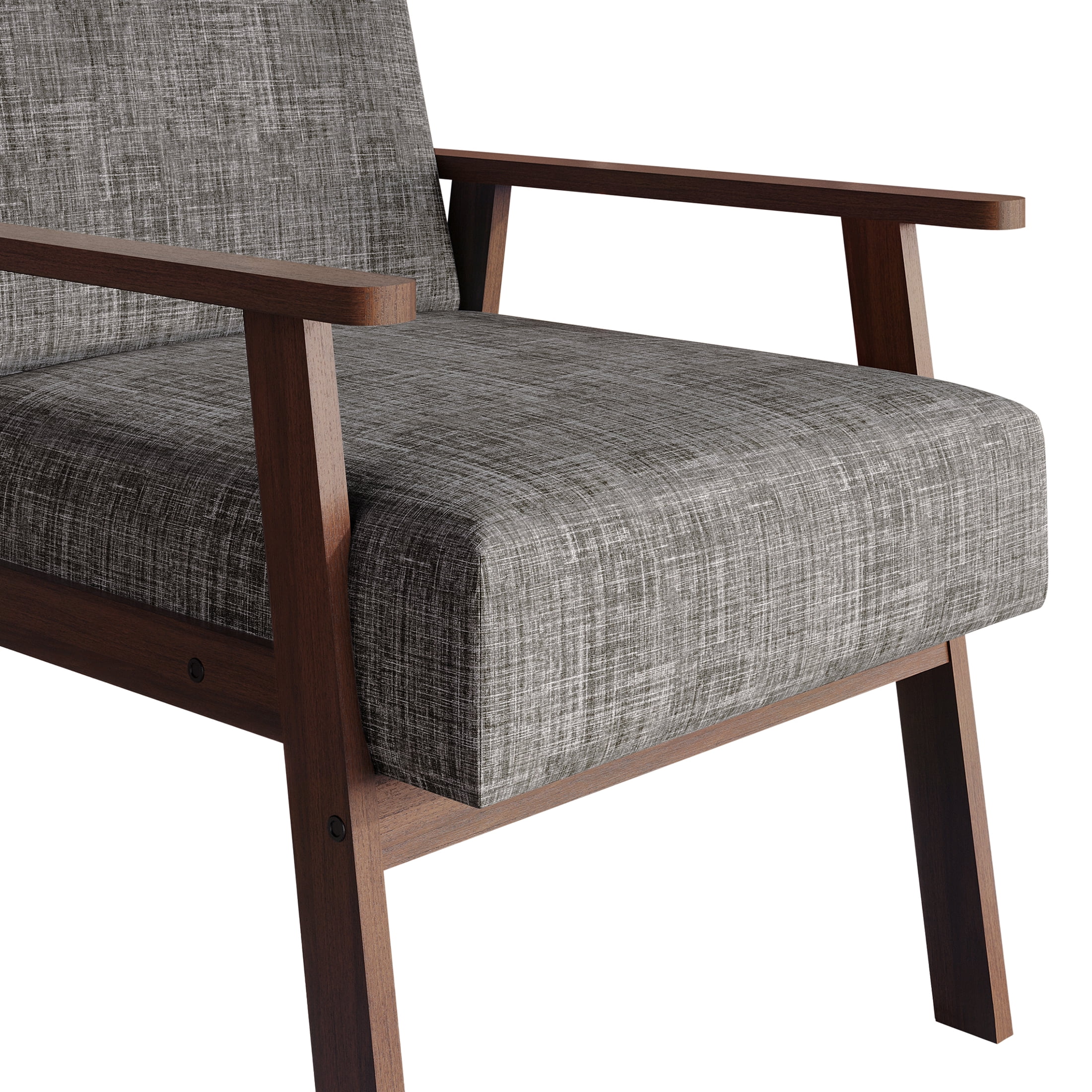 Castle Place Contemporary Accent Chair, Light Grey