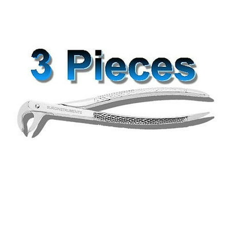 3 Pieces Of Pedo Extracting Forceps Dental Surgical Instruments # 73