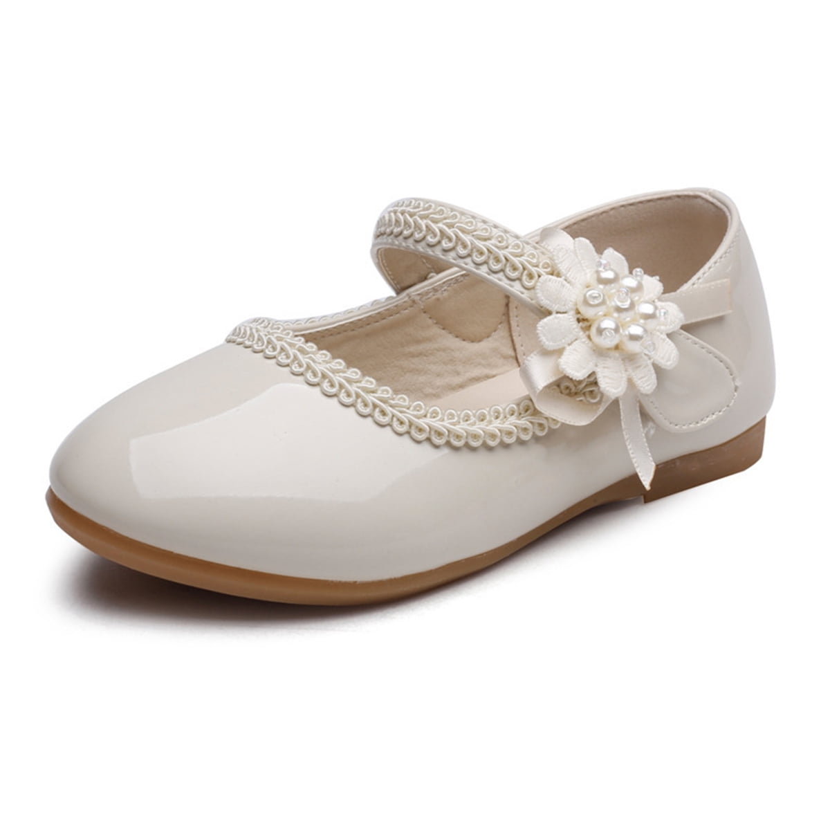 Chiximaxu Little Girls Outdoor Slip on Loafer Casual School Dress Flat Shoes 