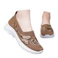 thumbnail image 3 of ibiyuan Orthopedic Dress Sneakers Women Arch Support Women's Walking Shoes Knit Upper Embroidery Non- Sole Women's Fashion Sneakers Soft Hands-Free Mary Jane Shoes Women Soft Shoes, 3 of 7