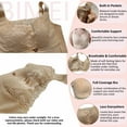 thumbnail image 5 of BIMEI Women Mastectomy Bra Breast Prosthesis with Pockets Wirefree Comfort Plus Size Everyday Bra 2442,Beige,36, 5 of 7