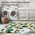 thumbnail image 5 of ODIKA 3'x5' Machine Washable Non-Slip Area Rug, Enchanting Tropical Canopy with Exotic Wildlife and Interlocking Leaf Motifs High Traffic Rug with Pad, Ivory, 682216, 5 of 8