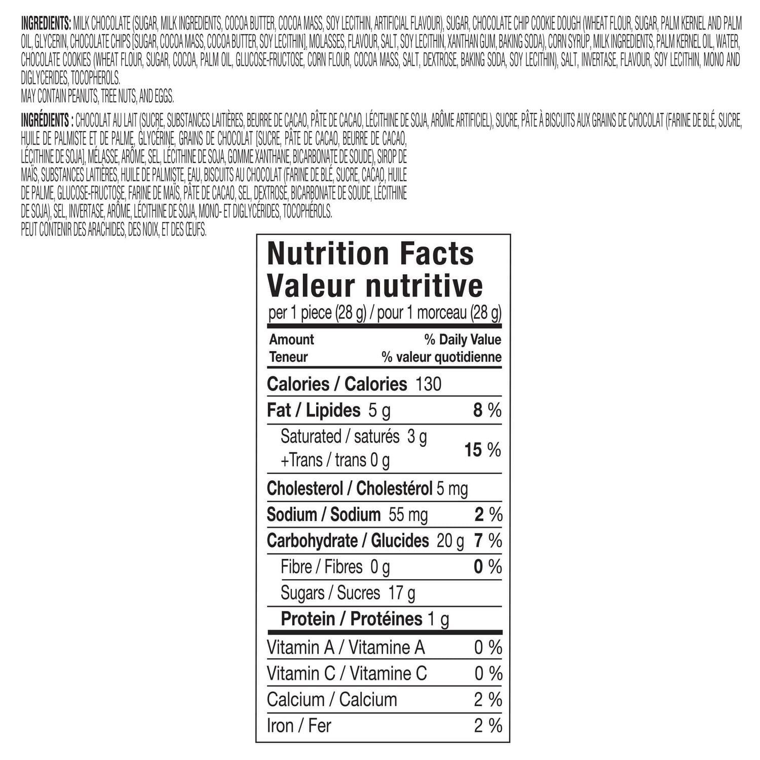 Russell Stover Santa Cookie Dough Milk