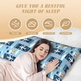 thumbnail image 4 of Gaeub Airplanes and Aviation Signs Printed Long Body Pillowcase Envelope Closure 1 Pack Wrinkle for Night Sweats - 20x54 in, 4 of 8