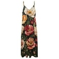 thumbnail image 4 of Boho Vintage Floral Design Sleeveless Dress Woman Fashion Long Dresses Women's Summer Suit Dress 2025, 4 of 7