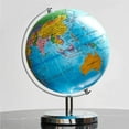 thumbnail image 4 of serony Tellurion Decoration Prop Household Desktop Ornament Interesting Luminous Rotating World Map Globe Model Table Decorations Type 2, 4 of 7