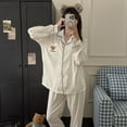 thumbnail image 5 of Hello Kitty Cloud Cotton Long-sleeved Top and Long Pants Pajama Set for Women Spring and Autumn Home wear Two-piece Set  Wearable Outside, 5 of 11