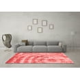 thumbnail image 3 of Ahgly Company Machine Washable Indoor Rectangle Abstract Red Modern Area Rugs, 3' x 5', 3 of 4