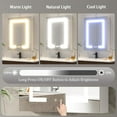 thumbnail image 4 of DEYGIA Medicine Cabinet with LED Mirror for Bathroom, 24''x30'' Aluminum, Wall Mounted Led Medicine Cabinet, Defog, Stepless Dimming, 3 Colors, 2 Outlets, 2USB (24'' x 30“ Single Door), 4 of 7