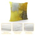 thumbnail image 4 of Fenyluxe  Yellow Abstract Pillow Covers Modern Accent Gray Throw Pillow Cover Soft Elegant Decorative Couch 20x20in, 4 of 5