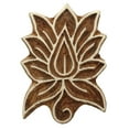 thumbnail image 1 of Decorative Textile Printing Blocks Floral Pattern Hand Carved Wooden Stamps, 1 of 3