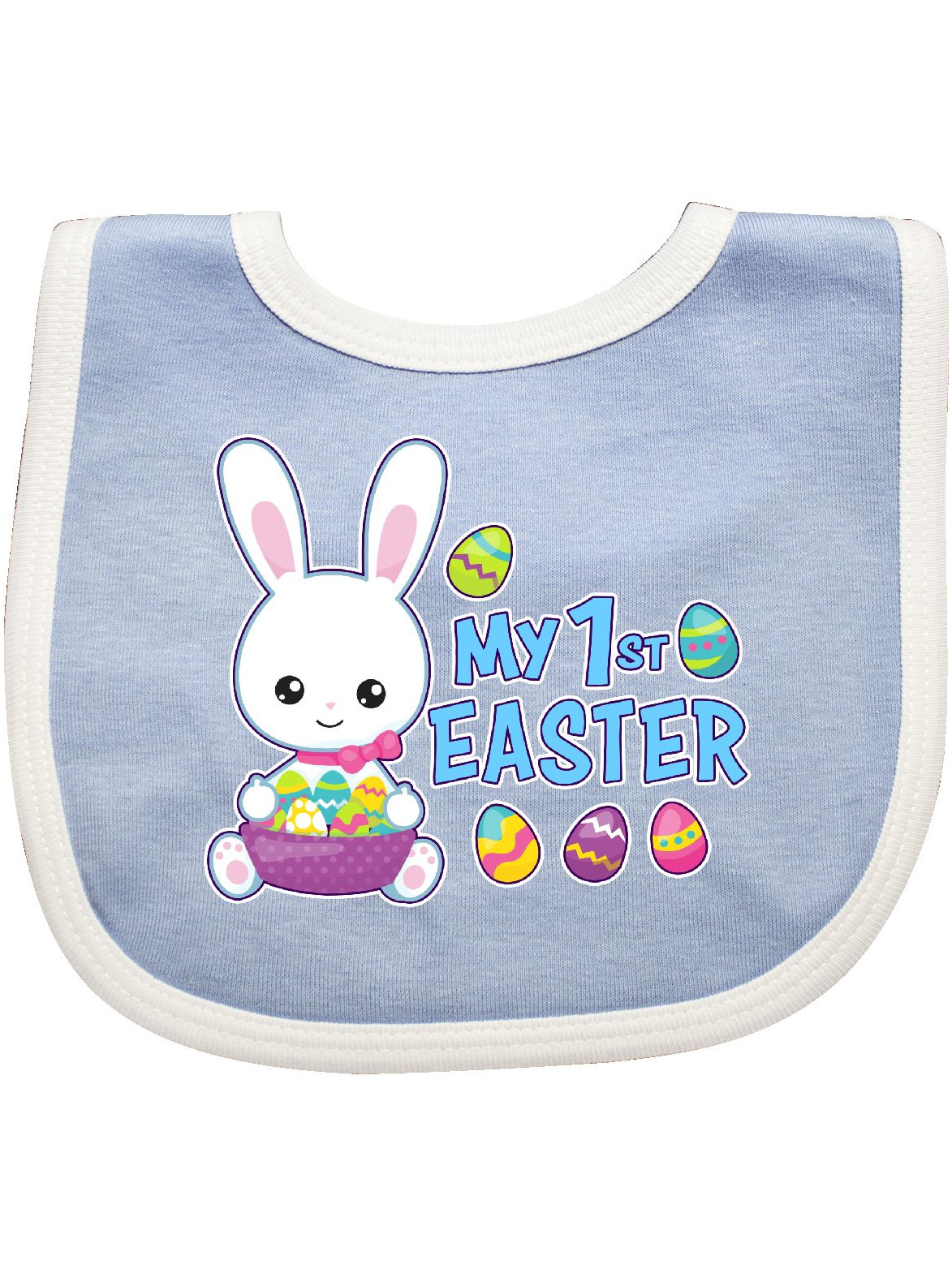 My 1st Easter with Bunny and Easter Basket Baby Bib