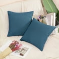 thumbnail image 3 of PiccoCasa 2 Pcs Waterproof Throw Pillow Covers, Decorative Dark Blue 45 x 45cm/18" x 18", 3 of 7