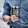 thumbnail image 4 of Christmas Gifts For Men, Birthday Gifts For Men, Funny Dad birthday Gift from Daughter Son, Cool Gifts for Husband, Grandpa, Uncle, Old Men - 20oz Insulated Dad Tumbler, Black, 4 of 7