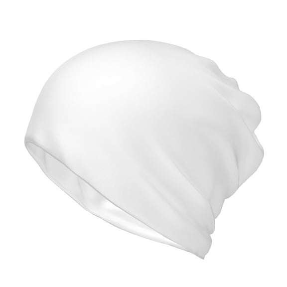 Rateoe White Cotton Slouchy Beanie Hat for Men/Women,Lightweight Oversize Large Thin Skull Cap Night Sleeping Cap