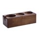 thumbnail image 1 of Base de soporte para prensador de café de madera de haya para cafeterías, hogares y tiendas. Marrón 3 agujeros B, 1 of 9