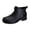 Black, variant on Women's Short Rain Boots Waterproof Non Slip Lightweight Garden Rubber Shoes Chelsea Ankle Boots