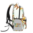thumbnail image 3 of Fotbe World Travel3 Pattern Casual Backpack for School, Travel, and Outdoor Activities - Durable, Lightweight, and Comfortable, 3 of 5