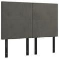 thumbnail image 5 of vidaXL LED Headboard Dark Gray 56.7"x2"x30.7"/34.6" Velvet, 5 of 55