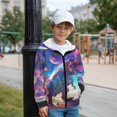 thumbnail image 2 of Uorisanigo Zip Up Hoodie Sweatshirt Fashion Hoodies Universe Dinosaur Jacket Lightweight Long Sleeve Shirts Pollover Tops with Pockets Casual Fall Winter Clothes, 2 of 7
