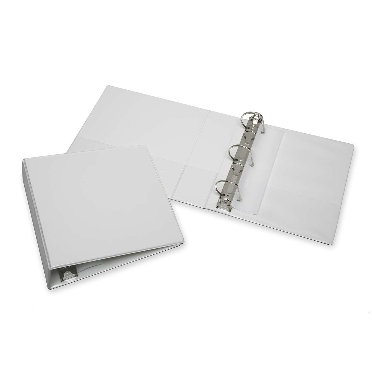 Skilcraft Slant DRing View Binder, 21/2" Capacity, White 3848673