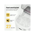 thumbnail image 4 of VIVOHOME Electric Portable Compact Countertop Automatic Ice Cube Maker Machine with Hand Scoop 10 Ice Bags and Self Cleaning Function 27lbs/Day White, 4 of 4