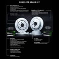 thumbnail image 3 of R1 Concepts Front Rear Brakes and Rotors Kit |Front Rear Brake Pads| Brake Rotors and Pads| Performance Sport Brake Pads and Rotors|fits 2013-2013 Acura ILX, 3 of 5