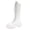 White, variant on Shadoumai Knee High Boots for Women Round Toe Platform Wide Calf Boots Soft Comfy Lining Lace Up Combat Shoes with Zipper