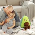 thumbnail image 4 of 45cm Cute Avocado Plush Pillow, Soft Stuffed Fruit Cushion Doll, Creative Kawaii Avocado Throw Pillow for Sofa and Bed Decor, 4 of 7