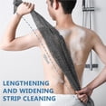 thumbnail image 2 of Vogacara Depurador de espalda, removedor de piel, paño de de baño de doble cara, cepillo de limpieza exfoliante de fibra, accesorios de Type3 NO3, 2 of 6