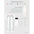 thumbnail image 5 of Ma Croix Mens Premium Soft Linen Pants Wrinkle Resistant Flat Front Classic Slacks, 5 of 5