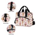 thumbnail image 3 of FORMRS Reusable Lunch Bag for Work School Leakproof Insulated Cooler with Adjustable Shoulder Strap, Pink Ice Cream Pattern, 3 of 6