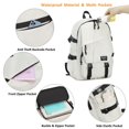 thumbnail image 7 of College School Bag for Men Women Laptop Backpack 15.6 Inch Anti Theft Travel Daypack Large Elementary Middle High Bookbags for Teens Girls Boys Students-Medium,off-white, 7 of 7