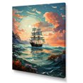 thumbnail image 2 of Designart "Dreaming of Nautical Adventures at the Port I" Nautical & Beach Canvas Print, 2 of 5