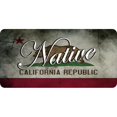 thumbnail image 1 of Native On California Republic Flag Photo License Plate, 1 of 1