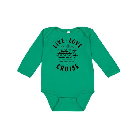 

Inktastic Live Love Cruise Gift Baby Boy or Baby Girl Long Sleeve Bodysuit