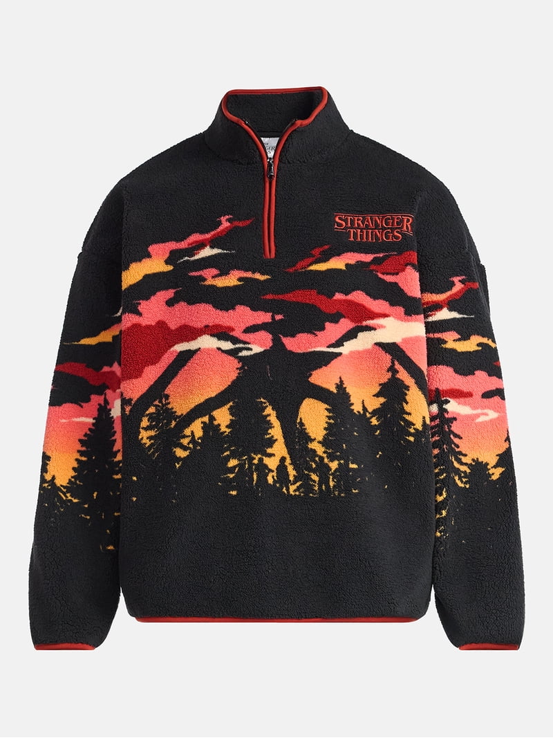 Netflix Stranger Things Logo Men's & Big Men's Faux Shearling