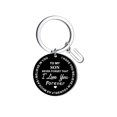 thumbnail image 4 of Creative DIY To My SON Black Stainless Steel Last Name 26 Letter Keychain 2.5cm, 4 of 8