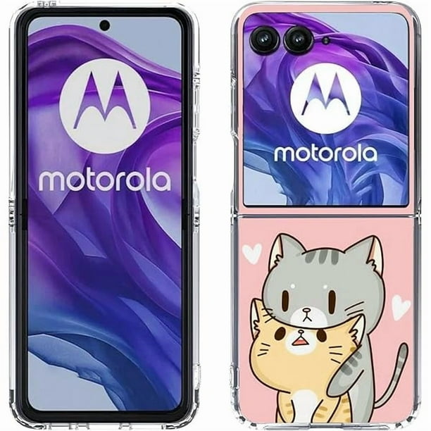 wonima11 Case for Razr Plus 2025,Green Cat Yellow Cat Anti-Scratch Solid Hard case Protective Shookproof Phone Cover for Motorola Razr Plus 2025/Razr+ 2025