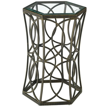 Cottage Lounge Designs Industrial Country Cottage Farm Beach House Living Room Lounge Club Lobby Soda Side Table, Metal Steel, Black ()
