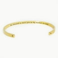 thumbnail image 5 of "So blessed to have you as my mother-in-law" Adjustable Gold Stainless Steel Cuff Bangle Mother's Day Gift Set, 5 of 10