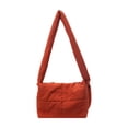 thumbnail image 3 of Bolso bandolera acolchado de nailon para mujer – Bolso cruzado de color liso para ir al trabajo, bolso pequeño de gran capacidad para guardar artículos esenciales diarios., 3 of 6