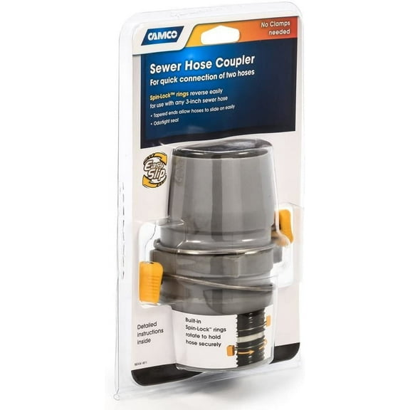 Camco 39163 Easy Slip RV Sewer Hose Coupler