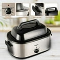 thumbnail image 4 of Superjoe 24 QT Electric Roaster Oven, Stainless Steel Roaster Pan with Self-Basting Lid Removable Insert Pot, Silver, 4 of 10