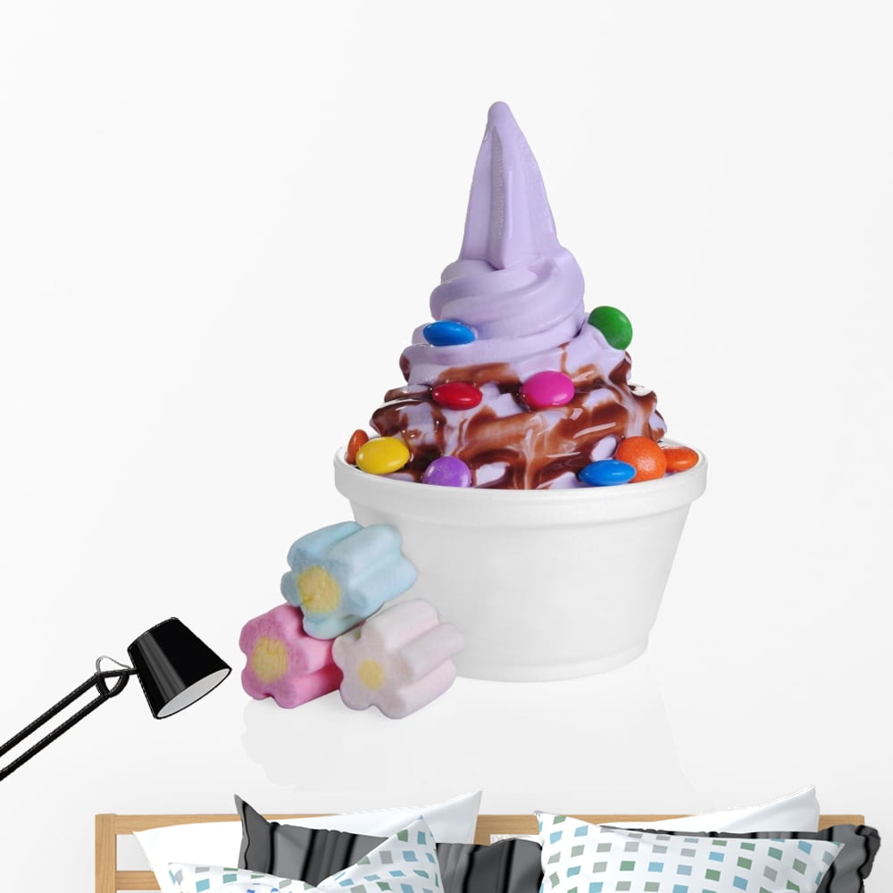 Frozen Yogurt Wall Mural by Wallmonkeys Peel and Stick Graphic (48 in H