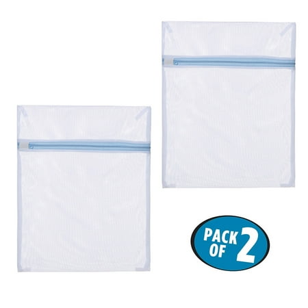 

2 Laundry Washing Bags With Zippers 10X12 Mesh Delicate Bra Clothes Underwear Bags